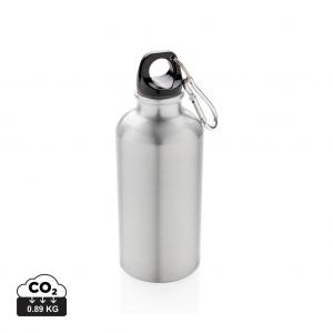 Aluminium reusable sport bottle with carabiner