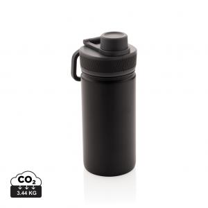 Vacuum stainless steel bottle with sports lid 550ml