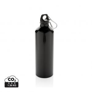 XL aluminium waterbottle with carabiner