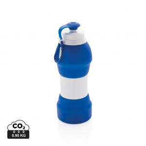 Foldable silicone sports bottle