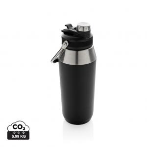 Vacuum stainless steel dual function lid bottle 1L