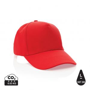 Impact 5panel 280gr Recycled cotton cap with AWARE™ tracer