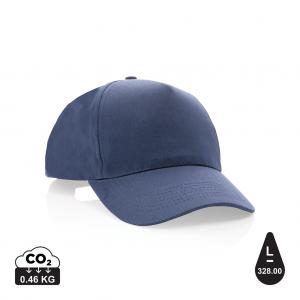 Impact 5 panel 190gr Recycled cotton cap with AWARE™ tracer