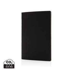 Softcover PU notebook with coloured edge