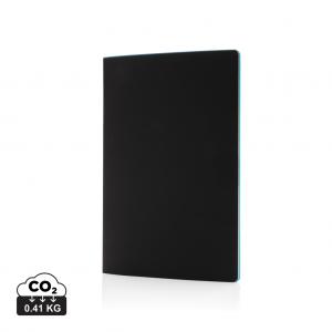 Softcover PU notebook with coloured edge