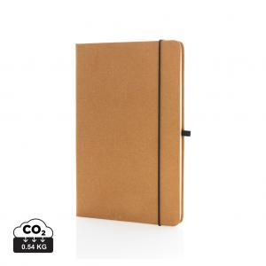 Recycled leather hardcover notebook A5