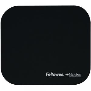 Fellowes Microban pelės kilimėlis, 264 mm x 280 mm x 3 mm, juodos spalvos
