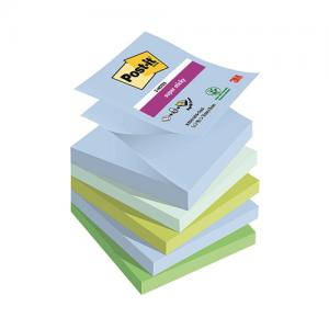 Lipnūs lapeliai Post-it Super Sticky Z,Oasis Colour, 76 mm x 76 mm, 5 vnt./pak.