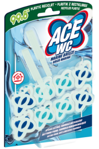 WC tualeto gaiviklis-valiklis ACE, Marine breeze, 2 vnt x 48 g