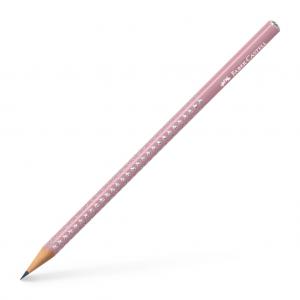 Pieštukas Faber-Castell Sparkle HB, rausvos spalvos korpusas