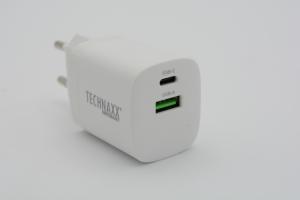 Technaxx 30 W USB dviejų prievadų greitasis įkroviklis TX-198