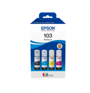 Epson 103 EcoTank (C13T00S64A) kasetė rašaliniams spausdintuvams, CMYK, Komplektas 4 spalvų