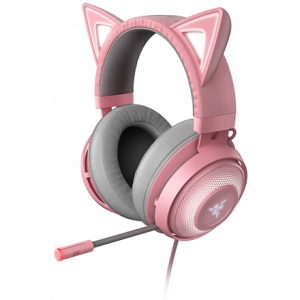 Razer Kraken Kitty Laidinės žaidimų ausinės, Pilka/Rožinė