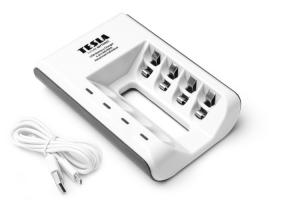 Įkroviklis baterijoms Tesla (10700100) USB BATTERY CHARGER For 4PCS AA/AAA
