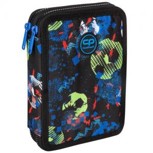 Forminis dviejų skyrių penalas su priedais CoolPack Jumper XL Football Blue 2