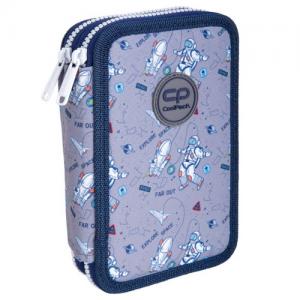 Forminis dviejų skyrių penalas su priedais CoolPack Jumper 2 Cosmic NP