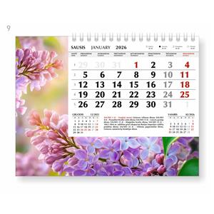 Trikampis stalo kalendorius SNIEGYNĖ, 2026