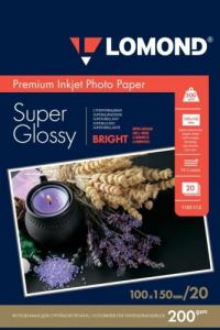 Fotopopierius Lomond Premium Photo Paper Super Blizgus 200 g/m2 10x15, 20 lapų, Bright