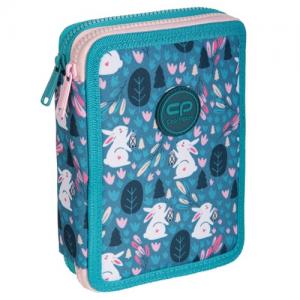 Forminis dviejų skyrių penalas su priedais CoolPack Jumper XL Princess Bunny