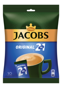 Kavos gėrimas JACOBS Original 2in1, maišeliuose, 10 x 14 g