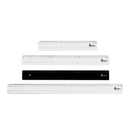 Liniuotė Forpus, 30cm, plastikinė, skaidri