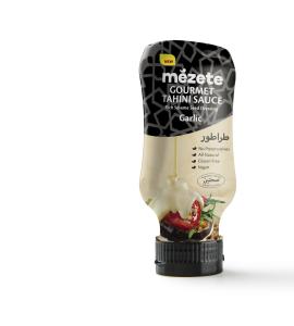 Padažas MEZETE Tahini, gurmaniškas, su sezamo sėklomis ir česnakais, 315g