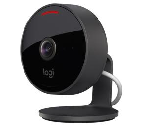 Logitech Circle View Camera Laidinė vaizdo stebėjimo kamera, FHD 1080p, 180°, Wi-Fi, Juoda