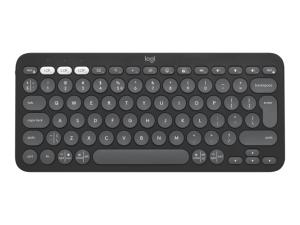 Logitech Pebble Keys 2 K380s Belaidė klaviatūra, RF Wireless + Bluetooth, US INT, Tonal Graphite
