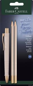 Tušinukas Faber-Castell PolyBall Urban XB, 0.6mm, + 2 pieštukai rausvos spalvos