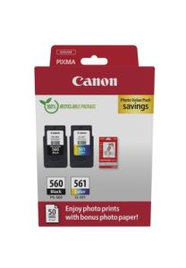 Canon CRG PG-560/CL-561 + Photo Paper Value Pack (3713C008) Rašalinių kasečių komplektas, BK/CMY