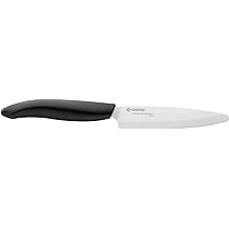 Kyocera FK-110 WH-BK Utility Keraminis peilis, 11 cm, Juoda