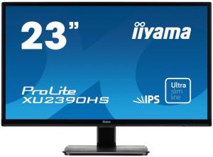 iiyama ProLite XU2390HS Monitorius 23'' IPS, FHD 1920x1080, 4 ms, 250 cd/m2, 75 Hz, Juoda
