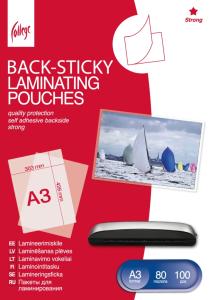 Lipni laminavimo plėvelė A3 (303x426mm) 80mic/100 lapų