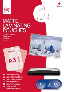 Laminavimo vokeliai A3 (303 x 426 mm) 80mic/100 lapų, matiniai