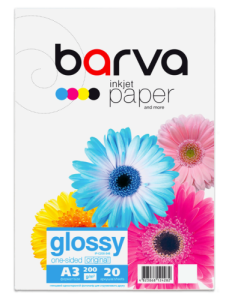 Fotopopierius Barva (IP-C200-346) Blizgus, 200 g/m², A3, 20 lapų