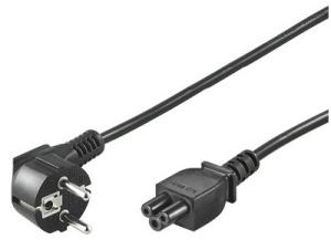 Goobay NK 114 S-180 Maitinimo kabelis CEE 7/7 (Type-F) to C5, 1.8 m, Juoda