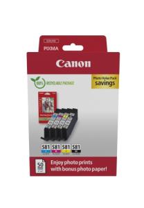 Canon CLI-581 (2106C006) Photo value pack Rašalinių kasečių komplektas, C/M/Y/BK
