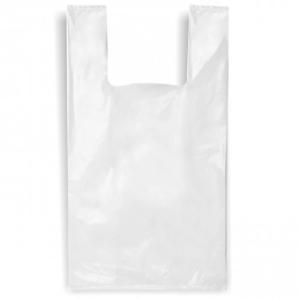 Fasavimo maišeliai su rankenelėmis, balti, 30 / 8 x 55 cm, 20 mk, 100 vnt., 0,82 kg