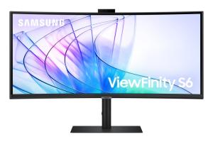 Samsung ViewFinity S6 S34C652VAU Monitorius 34'' VA, UWQHD 3440x1440, 5 ms, 350 cd/m2, 100 Hz, Juoda