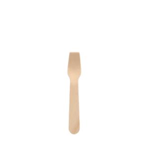 Vienkartiniai šaukšteliai ledams, mediniai, L 9,4 cm, 100 vnt.