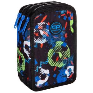 Forminis trijų skyrių penalas su priedais CoolPack Jumper 3 FOOTBALL