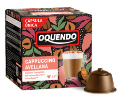 Kavos kapsulės OQUENDO, CAPPUCCINO Hazelnut, 12 vnt