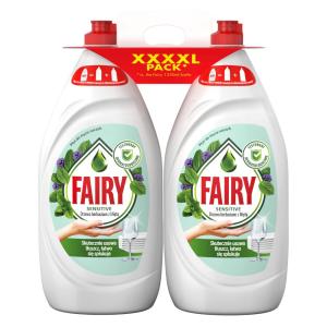 Indų ploviklis FAIRY Sensitive Tea Tree&Mint, 2x1350ml