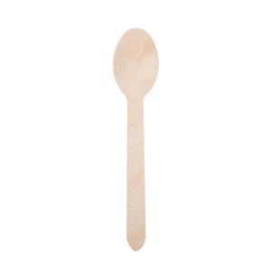 Vienkartinis šaukštas, medis, L 16 cm, 100 vnt