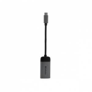 Verbatim 49143 USB-C į HDMI 4K Adapteris, USB 3.1 GEN 1, HDMI 4K (60Hz), 10 cm kabelis, Pilka/Juoda