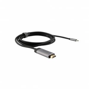 Verbatim 49144 USB-C į HDMI 4K Adapteris, USB 3.1 GEN 1, HDMI 4K (60Hz), 1.5 m kabelis, Pilka/Juoda