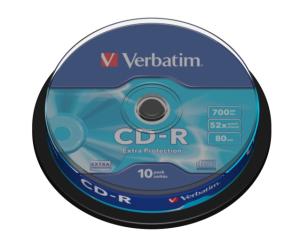 Verbatim 43437 CD-R 700MB 52X Extra Protection Surface diskai (10 vnt pakuotėje)