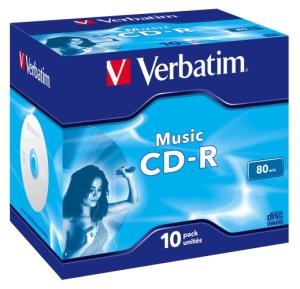 Verbatim 43365 CD-R 80min 16x Audio Music diskai (10 vnt pakuotėje)