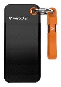 Verbatim 32193 Išorinis SSD diskas 1TB, USB-C 3.2 Gen 2, M.2, iki 1000MB/s, Juoda/Oranžinė