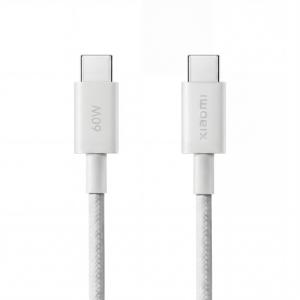 Xiaomi 3A Braided USB-C to USB-C Kabelis 1m, Balta